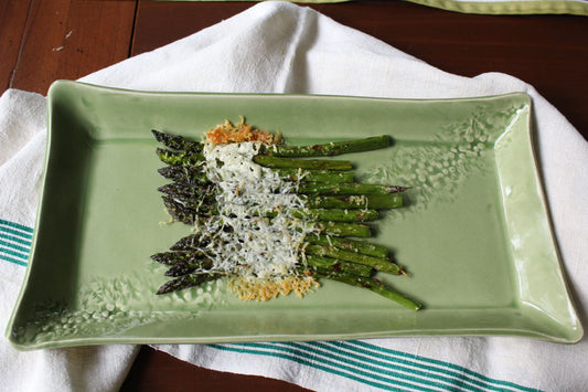 Garlic Baked Asparagus with Parmesan